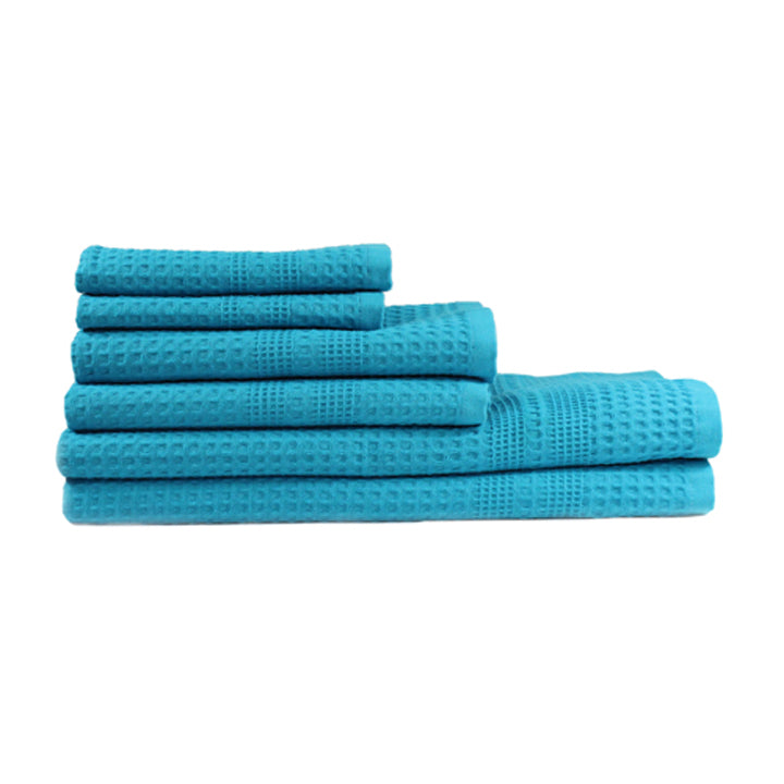 Gilden Tree | Bath Towels Set | Waffle Weave Bath | Aqua