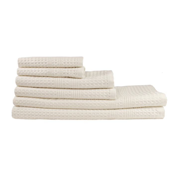 Gilden Tree 100% Bath Sheets Natural Cotton Classic Waffle Weave - Set of 2 (White)