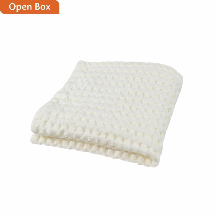 Gilden Tree | Open Box Clearance | White Waffle Weave Wash Cloth Cream