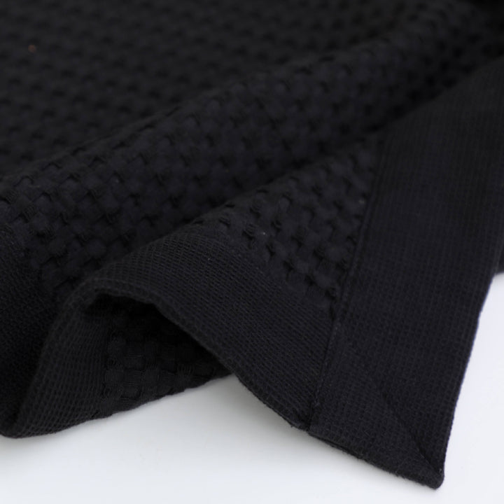 Faded Black waffle bathmat is soft, cushy and super absorbent.