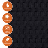 Our quick-dry premier high-design waffle bathmat is super absorbent and is machine wash and dry. 