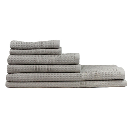 Gilden Tree | Bath Towels Set | Pewter Waffle Bath Towel Gift Idea