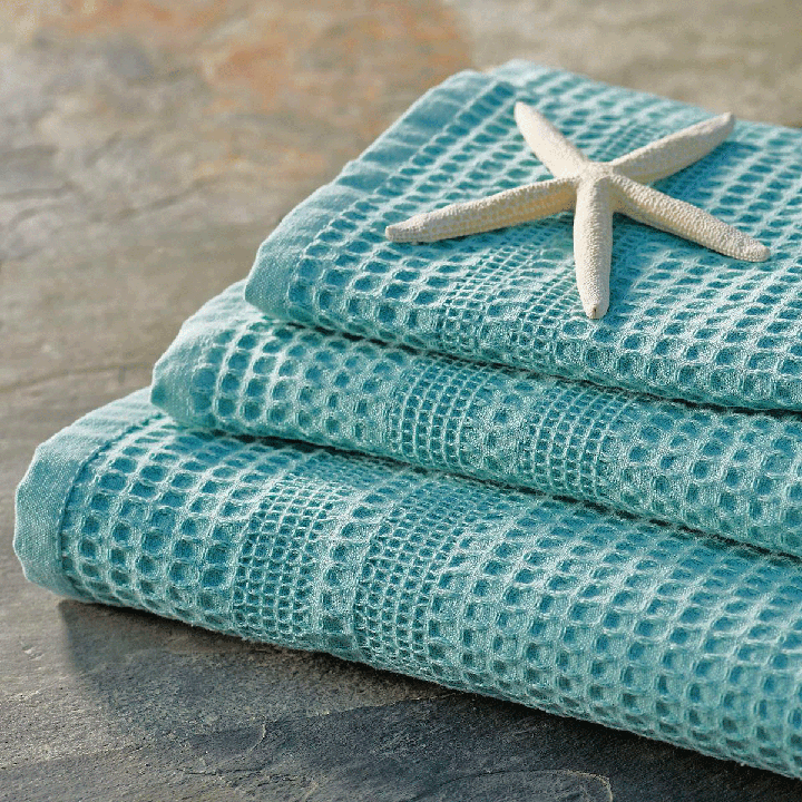Seafoam green hand top towels