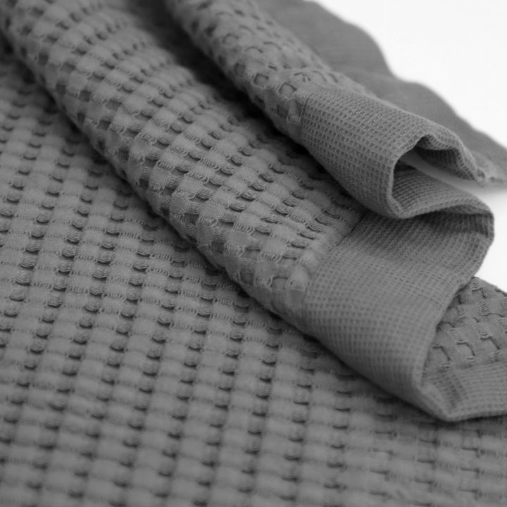 Gilden Tree Waffle Bath Towels | Slate Bath Mat