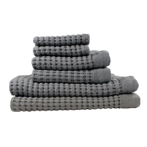 Gilden Tree | Bath Towels Set | Slate Waffle Towel Gift Idea