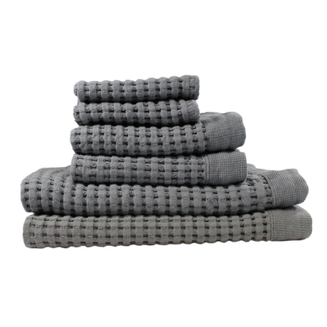 Gilden Tree | Bath Towels Set | Slate Waffle Towel Gift Idea