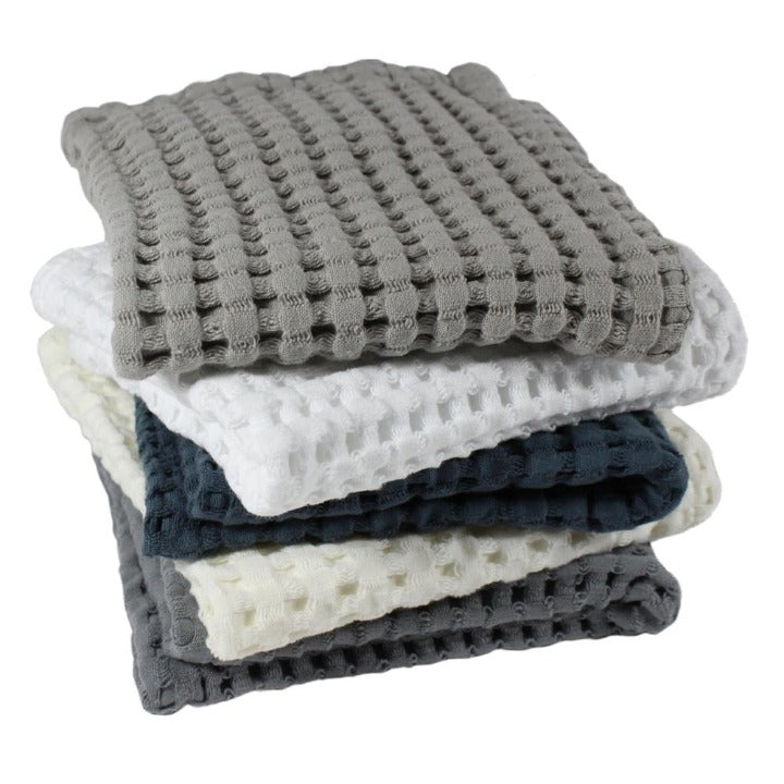 Gilden Tree | Waffle Bath Towels | Pewter Hand Towel