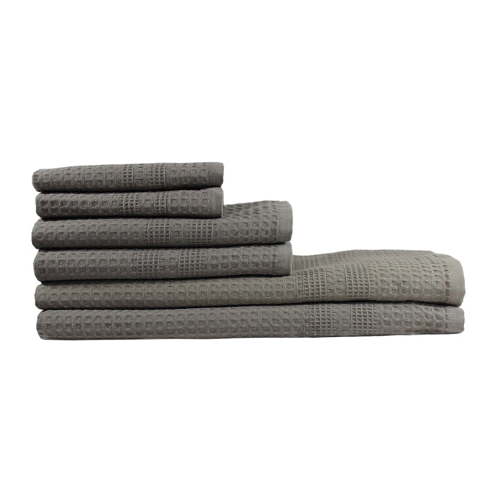 Gilden Tree Bath Towels Set Waffle Weave Bath Stone