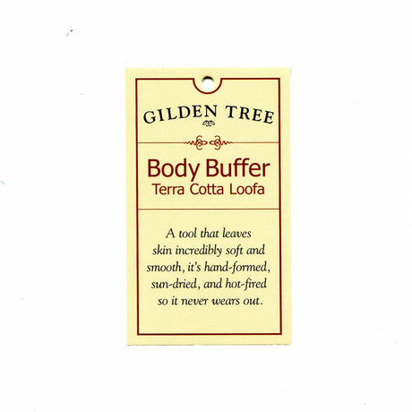 Gilden Tree | Loofa like Body Scrubber | Terra Cotta Body Buffer