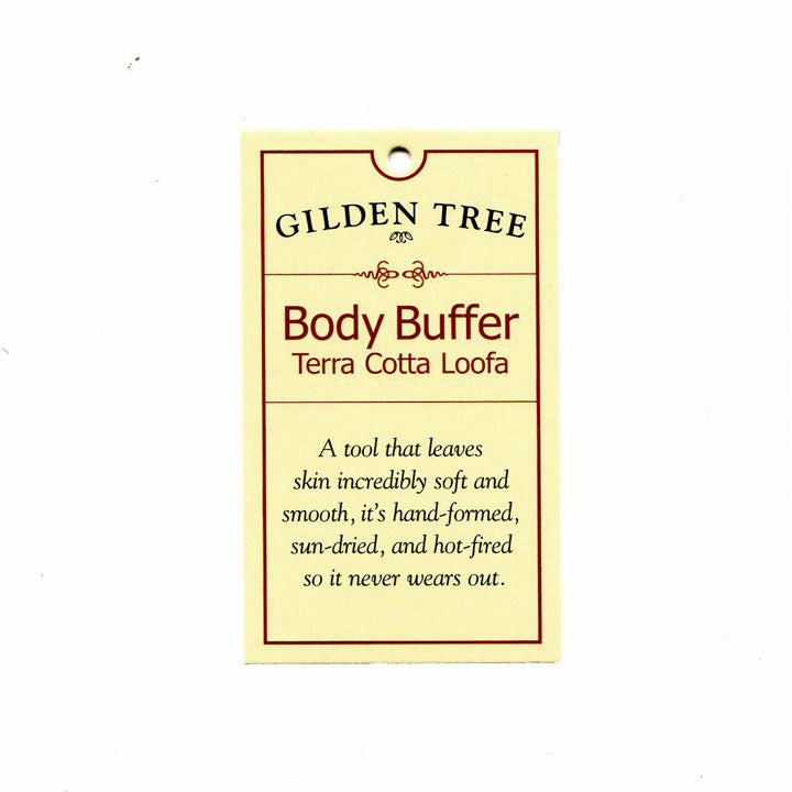 Gilden Tree | Loofa like Body Scrubber | Terra Cotta Body Buffer