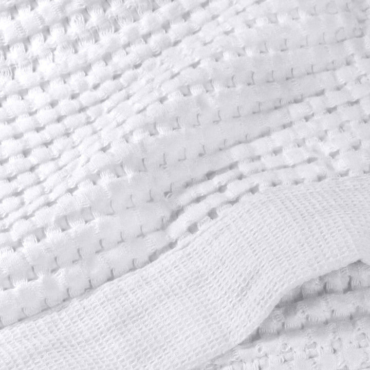 White Waffle Weave Cotton Hand Towel - World Market