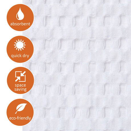 Gilden Tree Waffle Bath Towels | White Bath Mat