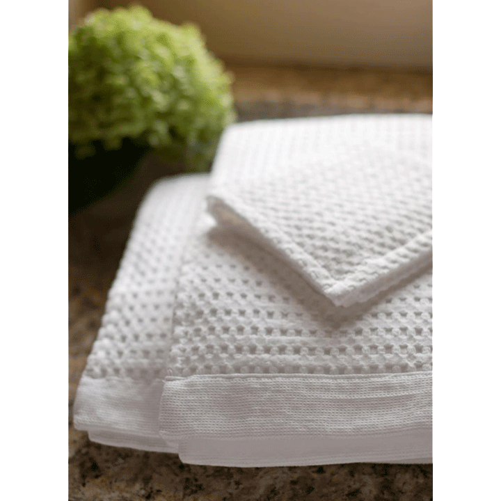 Gilden Tree 100% Bath Sheets Natural Cotton Classic Waffle Weave - Set of 2 (White)